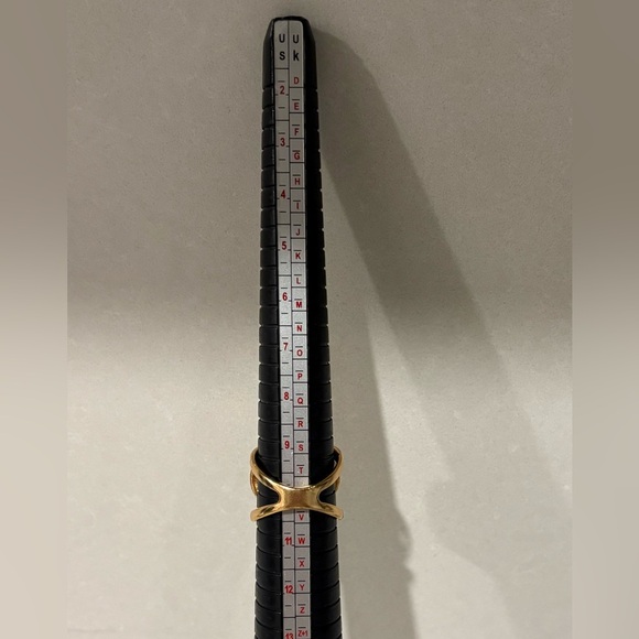 Vintage Style Gold-Tone Red Cabochon Scarf Slide / Scarf Ring / Scarf Clip /Gift - Picture 5 of 11